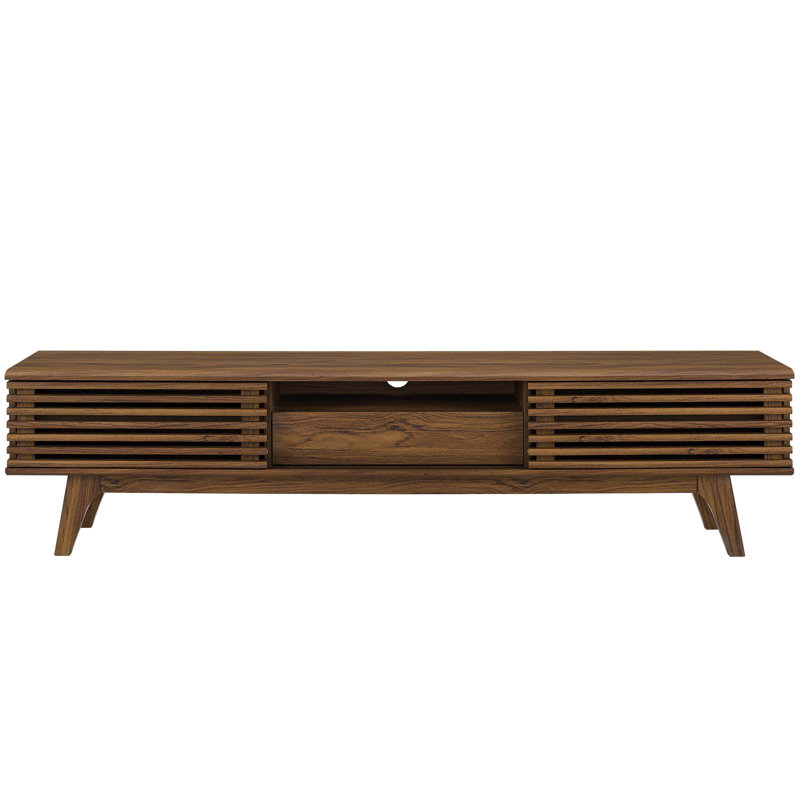 Modway Render TV Stand, 17"H x 70"W 13.5"D, Walnut