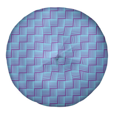 Coussin de sol classique à rayures Baskettressées