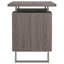 Bureau flottant gris à 2 tiroirs