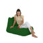 Fauteuil à billes de qualité supérieure, vert uni, 41,3 po x 29,5 po x 41,3 po | 100% polyester, imperméable | Rembourrage 100% en mousse de styromousse, capacité de poids maximale de 440 lb | Parfait pour la détente et le divertissement en plein air-244502171