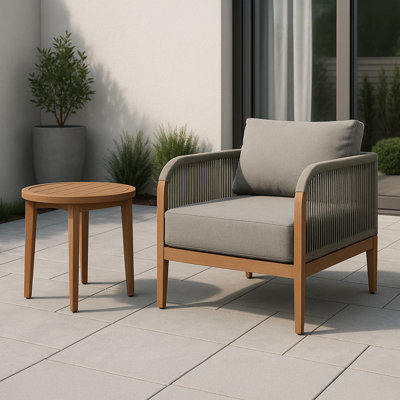 Jessalin Metal Outdoor Lounge Chair