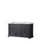 Meuble-lavabo double espresso 60 po X P 22 po D, plateau en marbre de Carrare-824582956-824582960