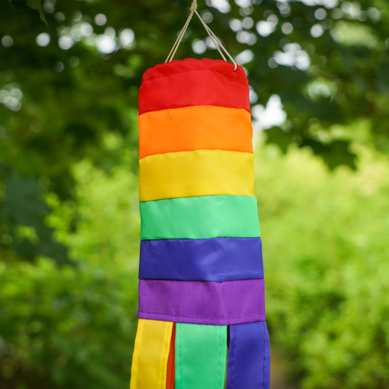 Manche à air Rainbow, H 18 po x l 2,5 po