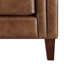 Fauteuil rétro en cuir pleine fleur