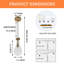 Luminaire suspendu en verre transparent 1 lumière