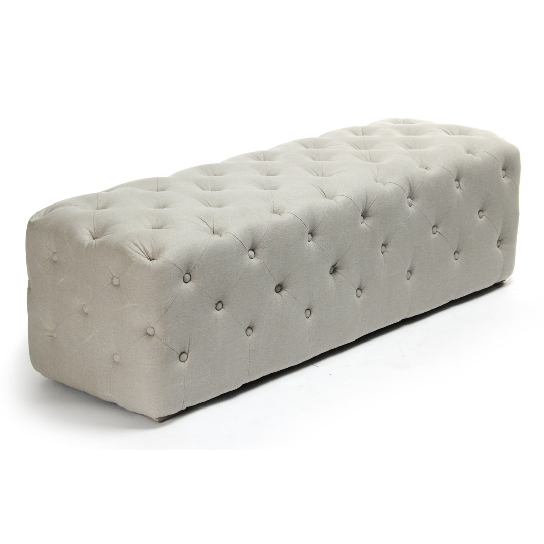 Oliver Linen Upholstered Bench Zentique
