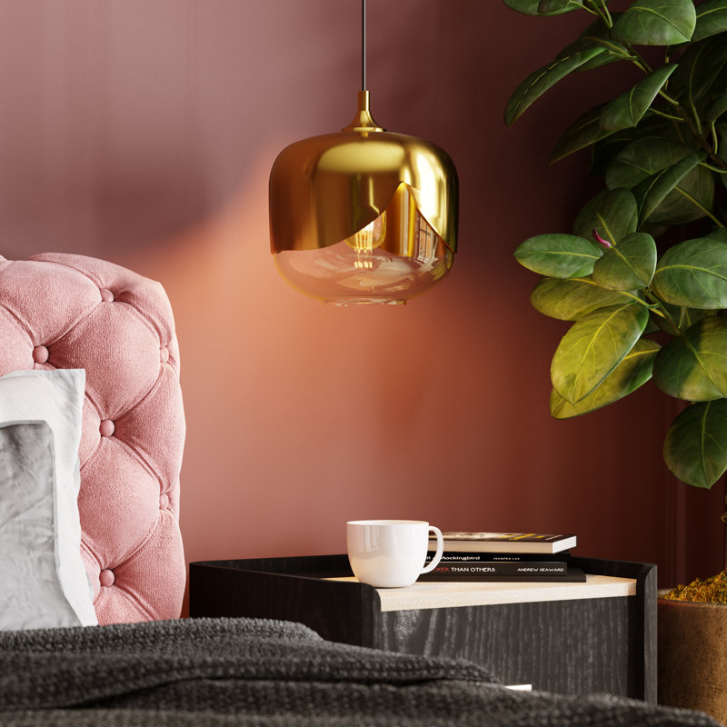 Chrome Goblet Pendant Light Ø25Cm, Gold
