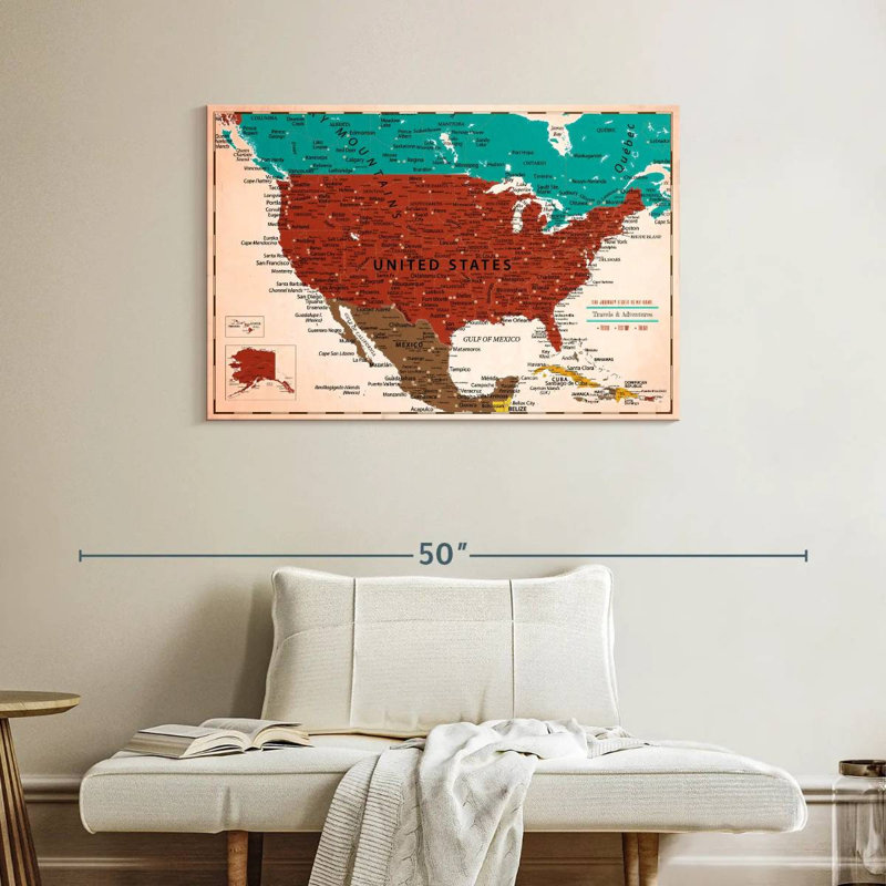 Épingle colorée USA Milstead IV, H 26 po x l 39 po