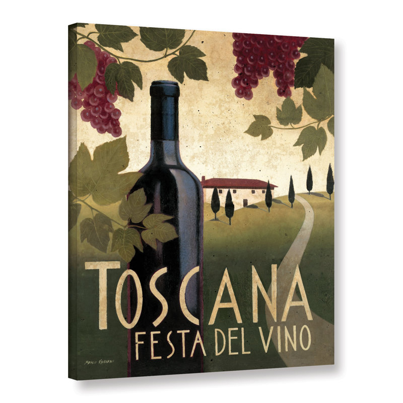 Wine Festival - Painting on Canvas, 14" x 18", Wrapped Canvas