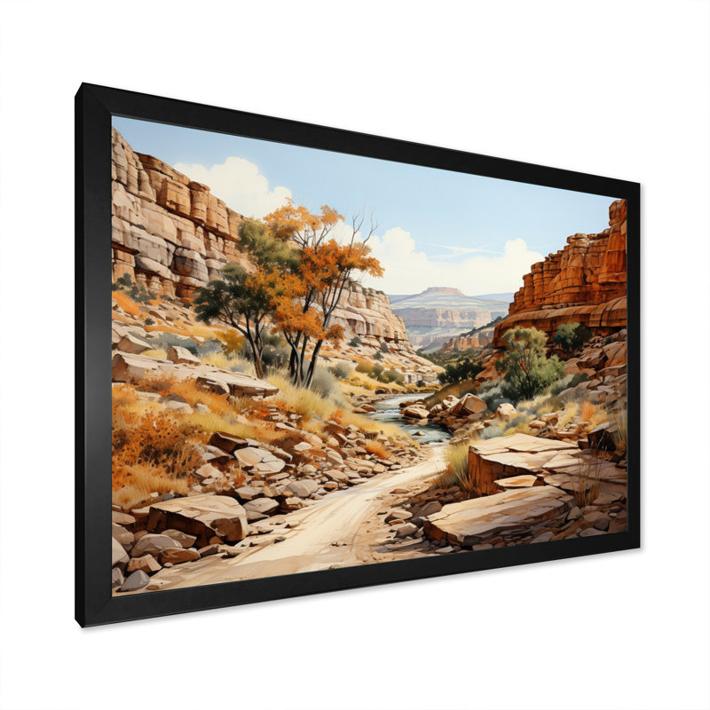 «Anyon Endless Journey», reproduction sur toile, H 30 po x l 40 po x P 1,5 po, Cadre photo noir