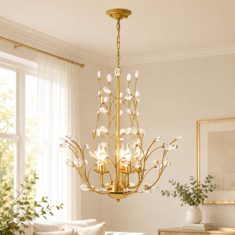 Lustre empire à intensité variable à 5 lumières Jamei