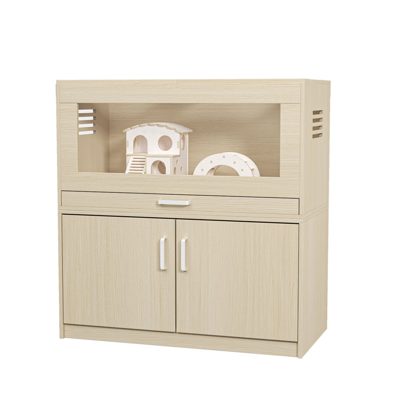Maricelda Small Animal Accent Cabinet, Teak