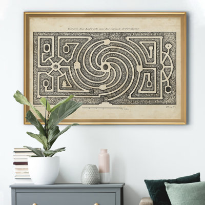 «Garden Parterre II», reproduction d'art graphique sur toile