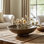 Bol décoratif polyvalent fabriqué à la main - bol décoratif pour la décoration de la maison, parfait pour un arrangement de table ou un style quotidien - 12 po, brun