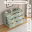 Commode cannelée 39 tiroirs avec poignées en métal 39,4 po-647145656