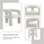 Ensemble de 2 chaises d'appoint Loma Boucle