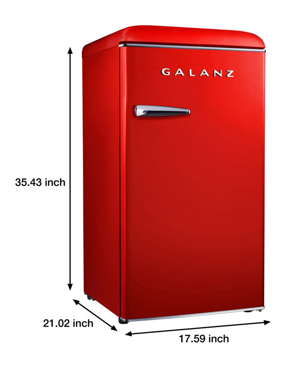 Galanz GLR33MBER10 Retro Refrigerator, 3.3 Cu ft, Blue