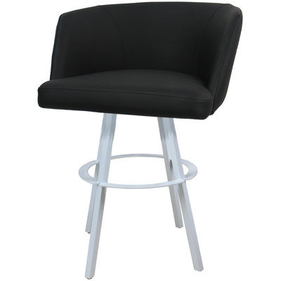 Tabouret de bar pivotant en métal Karimah