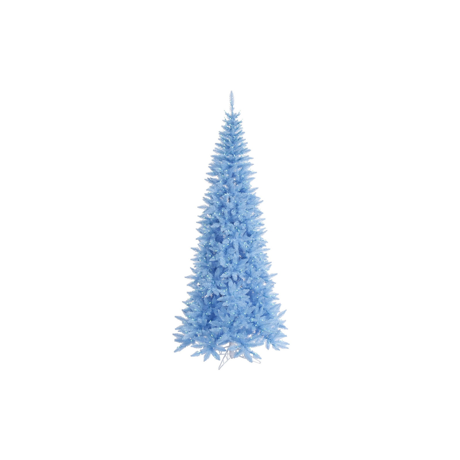 Sky Blue Fir Lighted Artificial Fir Christmas Tree, 5.5' H