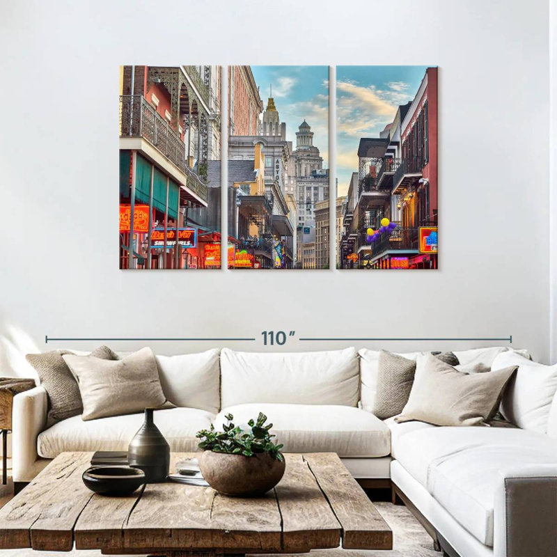 Sebbie Bourbon Street Bars, 48" H x 74" W