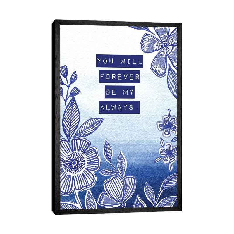 Be My Always by Stephanie Ryan - Painting on Canvas, Black Floater Framed, 66.04cm H x 45.72cm W x 3.81cm D