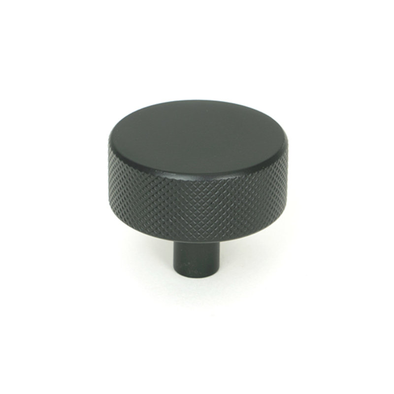 Round Knob, 4 cm, Matt Black