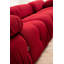 Élégant canapé 1 place rouge de 37,4 po x 37,4 po x 29,5 po | Structure en bois de hêtre et en carton, tissu 100% polyester | 28 dossier en mousse, accoudoirs amovibles, nettoyage à sec | Parfait pour les hôtels et les espaces de divertissement, conception personnalisable-392721384-429877782