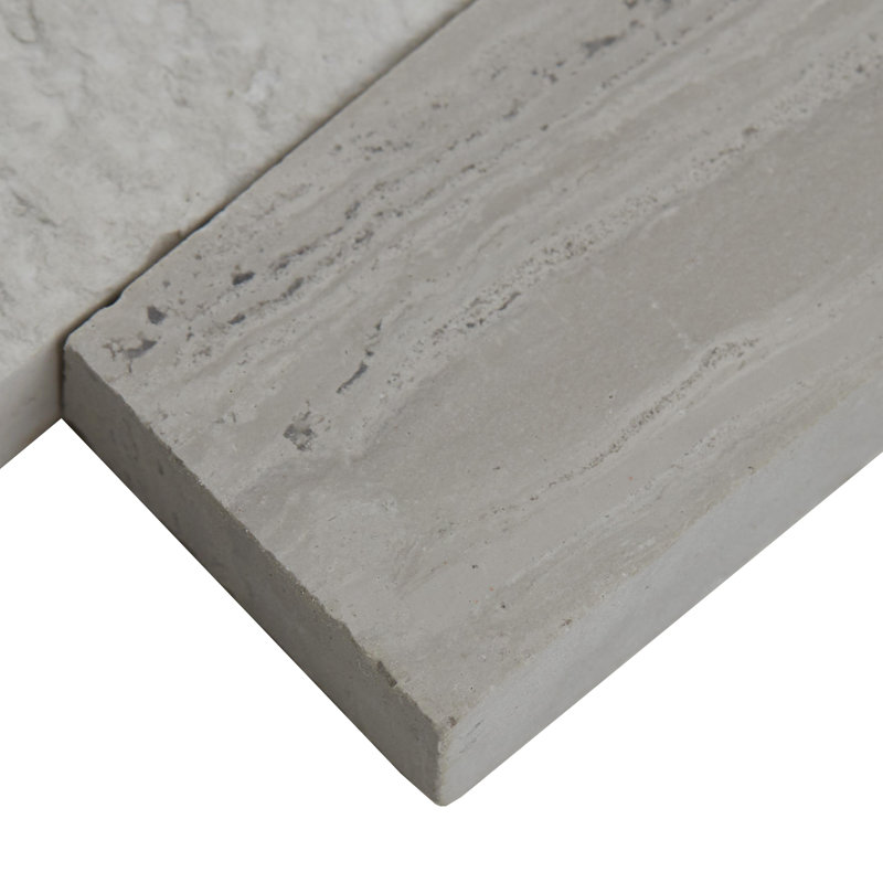 Minute Mosaix Marble Linear Mosaic Wall Tile, Chenille White
