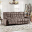 Ensemble 3 pièces inclinable manuel contemporain avec 2 fauteuils inclinables et 3 sièges-50482726