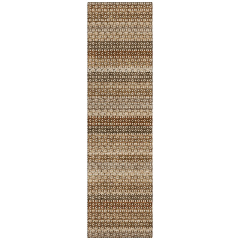 Tapis paprika Christain ACN1424 intérieur / extérieur lavable à la machine, Tapis de couloir 2 pi 3 po x 7 pi 6 po