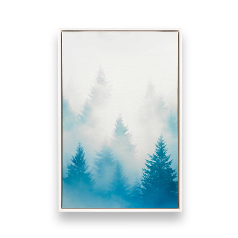 Frozen Echoes Ii, reproduction sur toile, Cadre opaque blanc, H 18,75 po x l 12,75 po x P 1,75 po