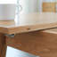 Table télescopique en chêne massif naturel de qualité supérieure et design élégant-1774014231