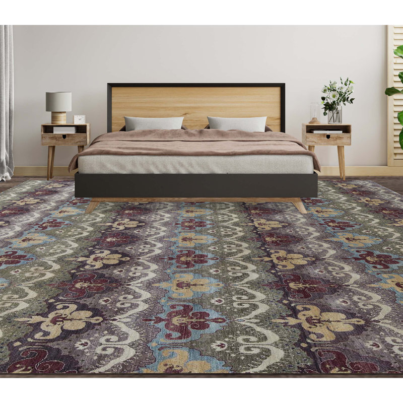 Cotton Ikat Area Rug