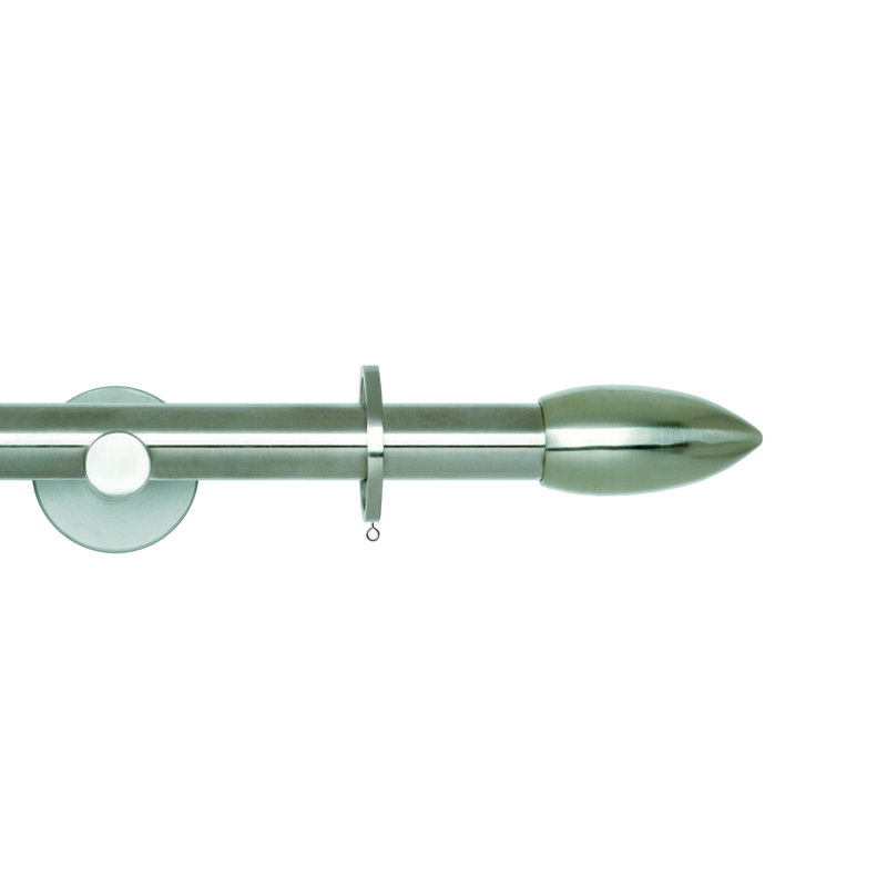 1.9cm Single Curtain Pole, 240cm W, Antique Bronze