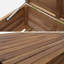 Dakota Fields Canute 107cm W 110L Solid + Manufactured Wood Lockable Deck Box with Wheels in Wood