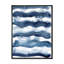 «Abstract Classic Blue Waves», peinture sur toile à cadre flottant-59849869-59849870
