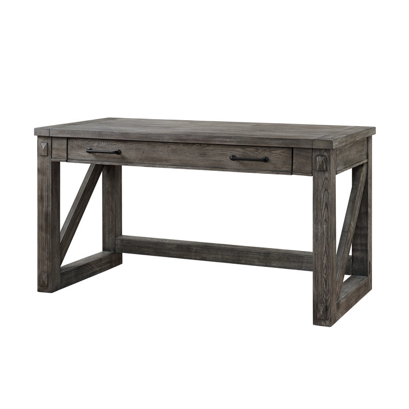 Bureau avec prises Jyler, gris