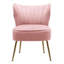 Dominique Velvet Wingback Chair-331984940