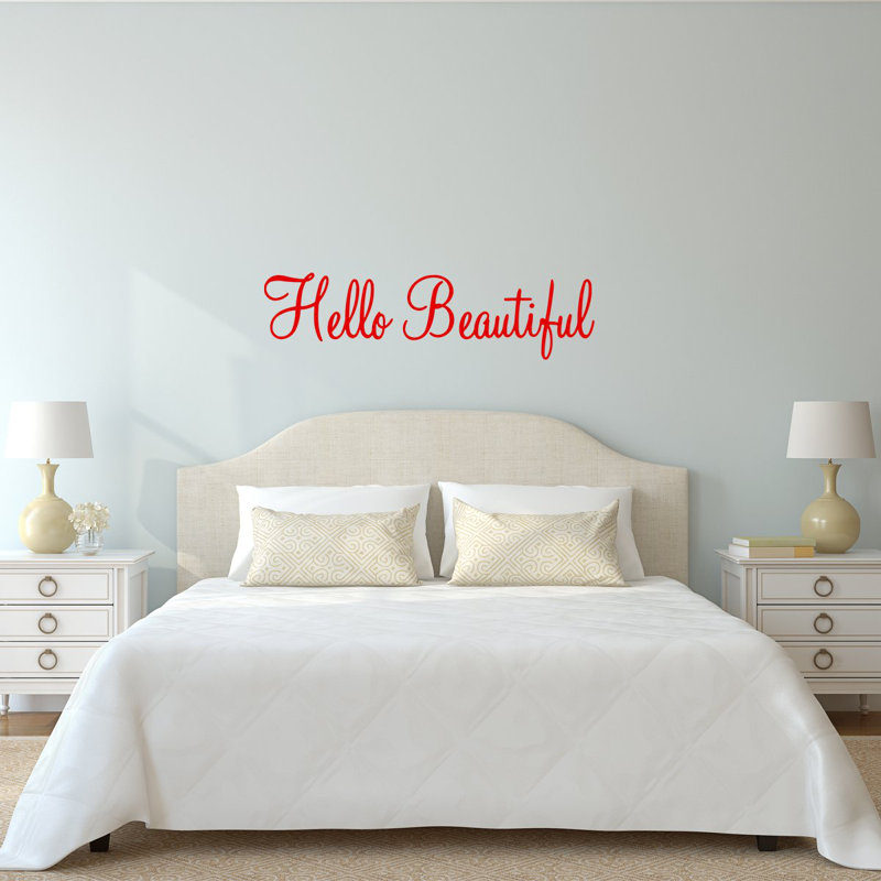 Adhésif décoratif Croswell Hello Beautiful, H 10,5 po x l 40 po x P 0,01 po, Rouge