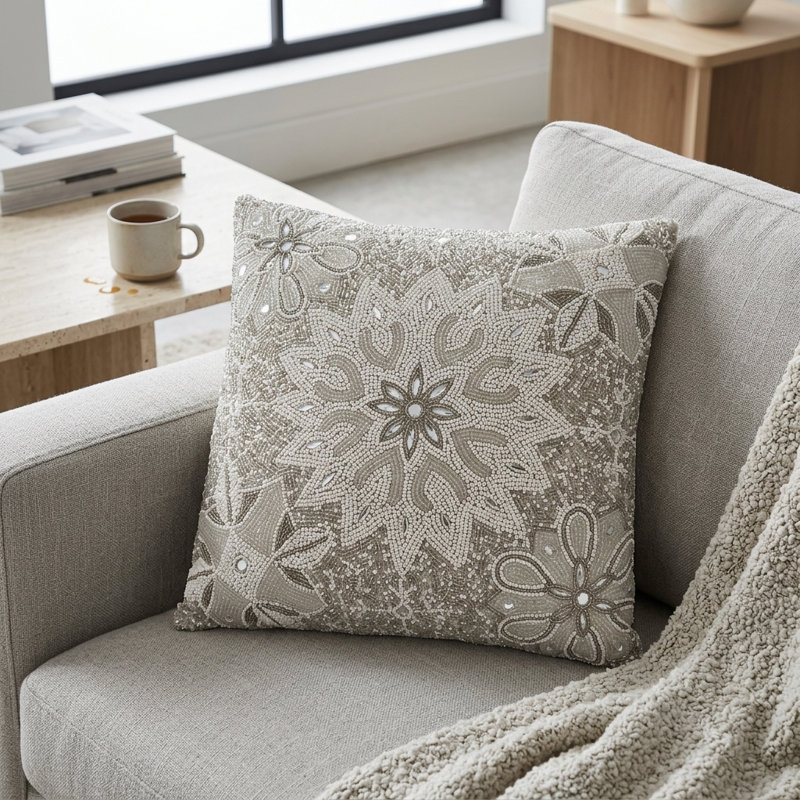 Flake Accent Pillow Cover & Insert