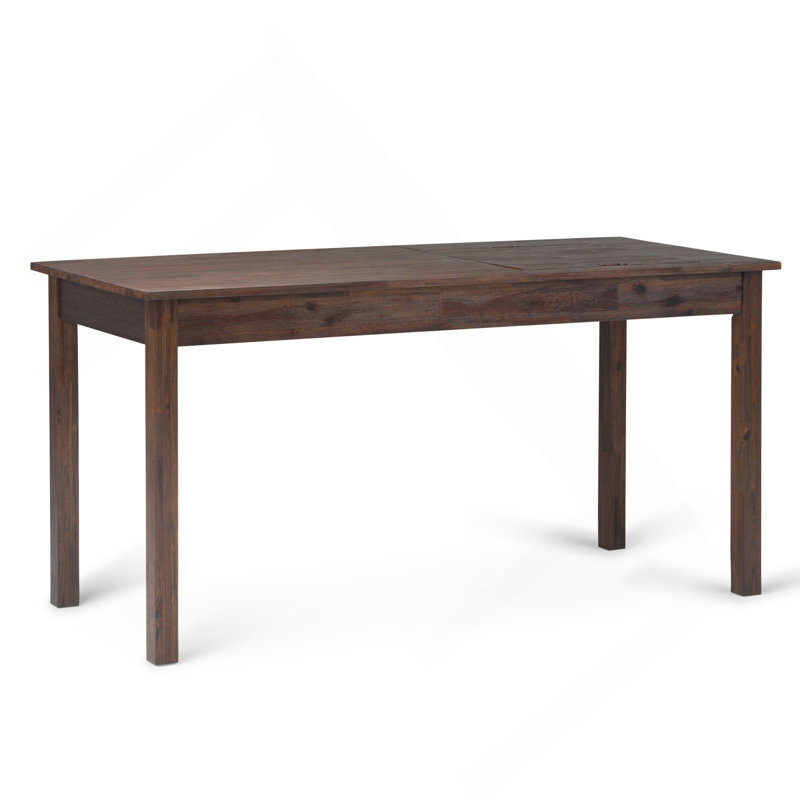 Desk - Distressed Charcoal Brown