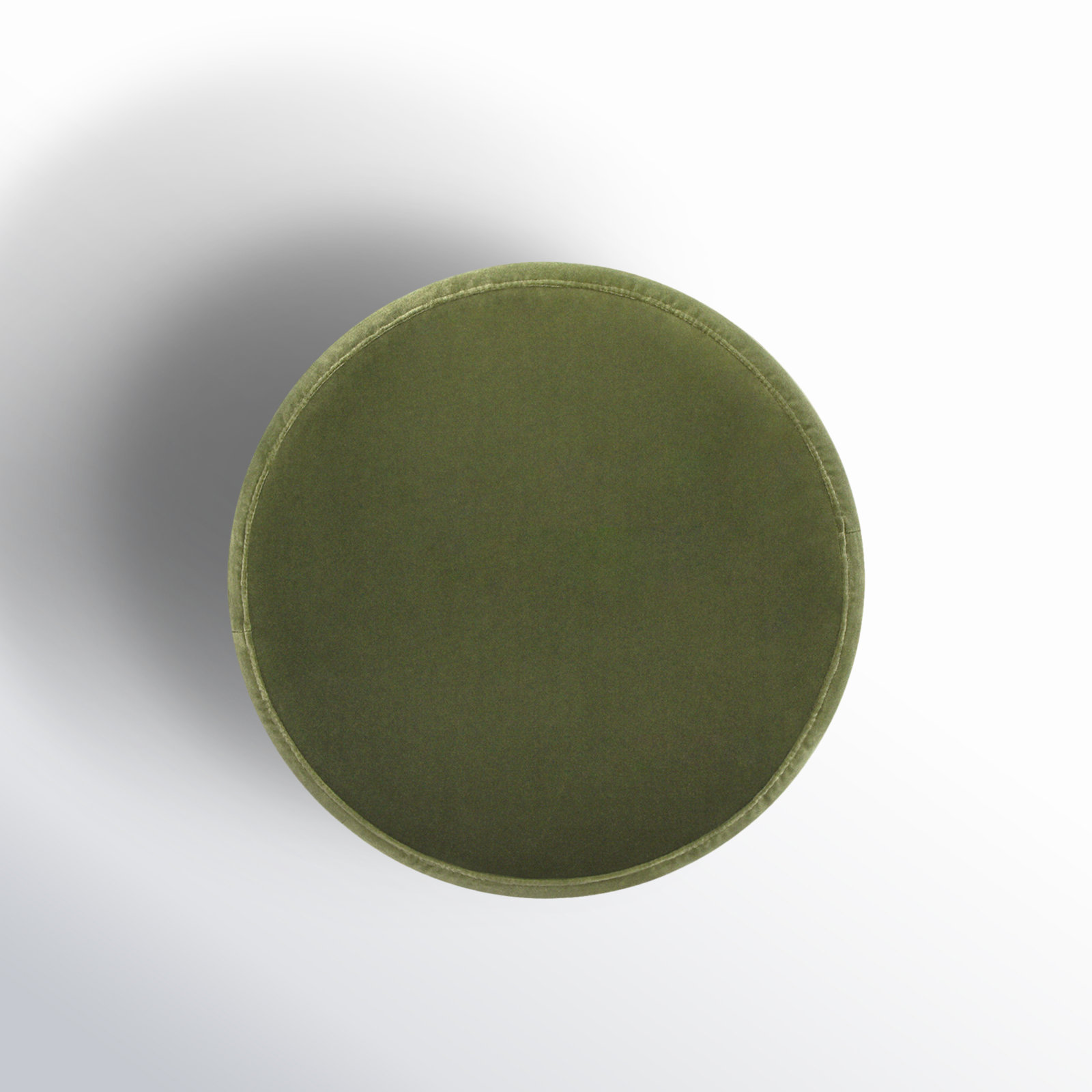 Helene Upholstered Storage Ottoman, Olive Green Velvet