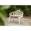 Banc en fonte d'aluminium avec coussin-375076580
