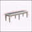 Charming Upholstered Long Bench with Sparkling Accents for Various Rooms