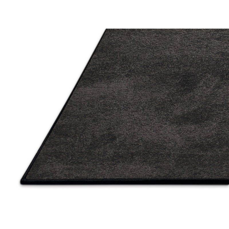 Tapis noir Alandra, Rectangle 6 pi x 9 pi