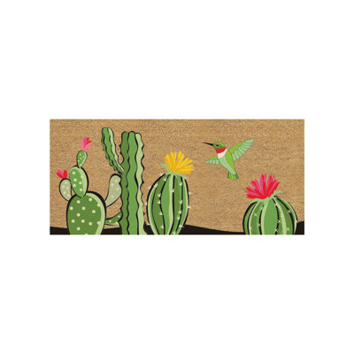 Cactus Flocked Coir Sassafras Switch Mat