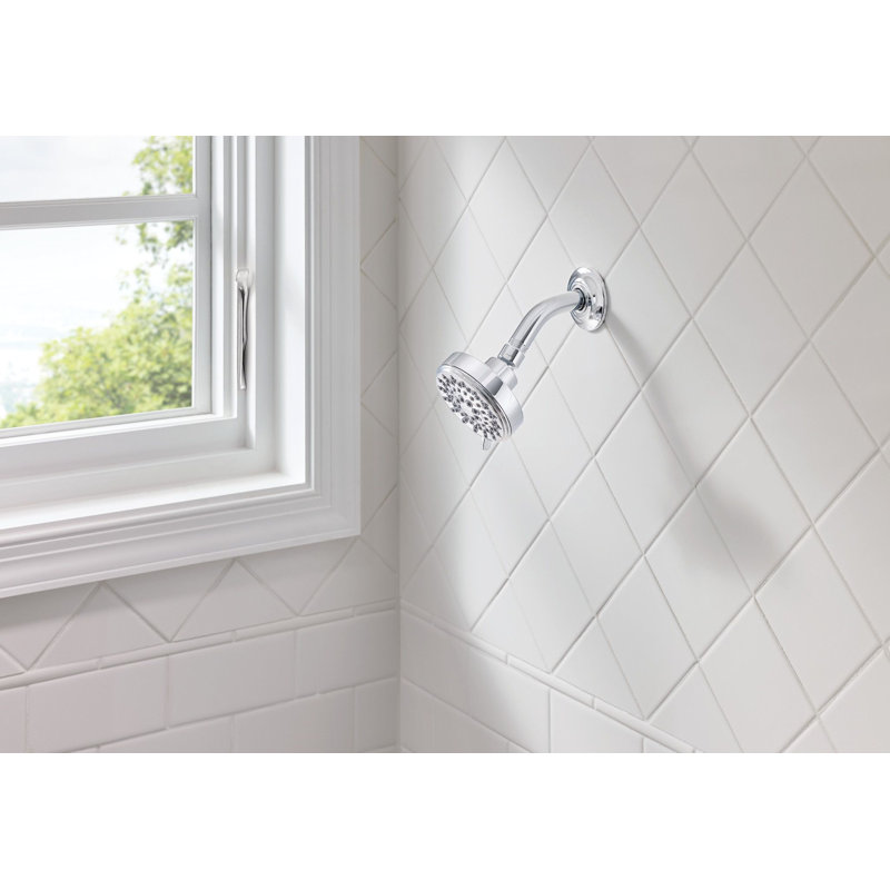 Ignite Spot 2.5 GPM Five-Function 3 3/4 in. Diameter Spray Head Wallmount, Chrome
