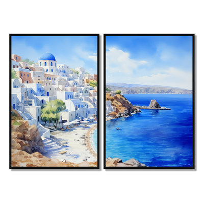 Santorini, Grèce, sérénité - Grande Grèce, art mural
