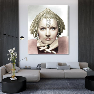 House of Hampton® Hollywood Photo Archive Gallery Wrapped Canvas Art Titled: Greta Garbo - Mata Hari
