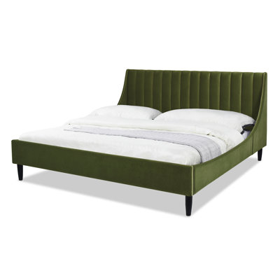 Helaina Upholstered Wingback Bed